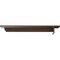Ekena Millwork Heaton Hidden Support Steel Bracket w/ 12" Support Depth, Hammered Brown 3"W x 16"D x 2"H BKTM03X16X02HEHBR - alternate 4